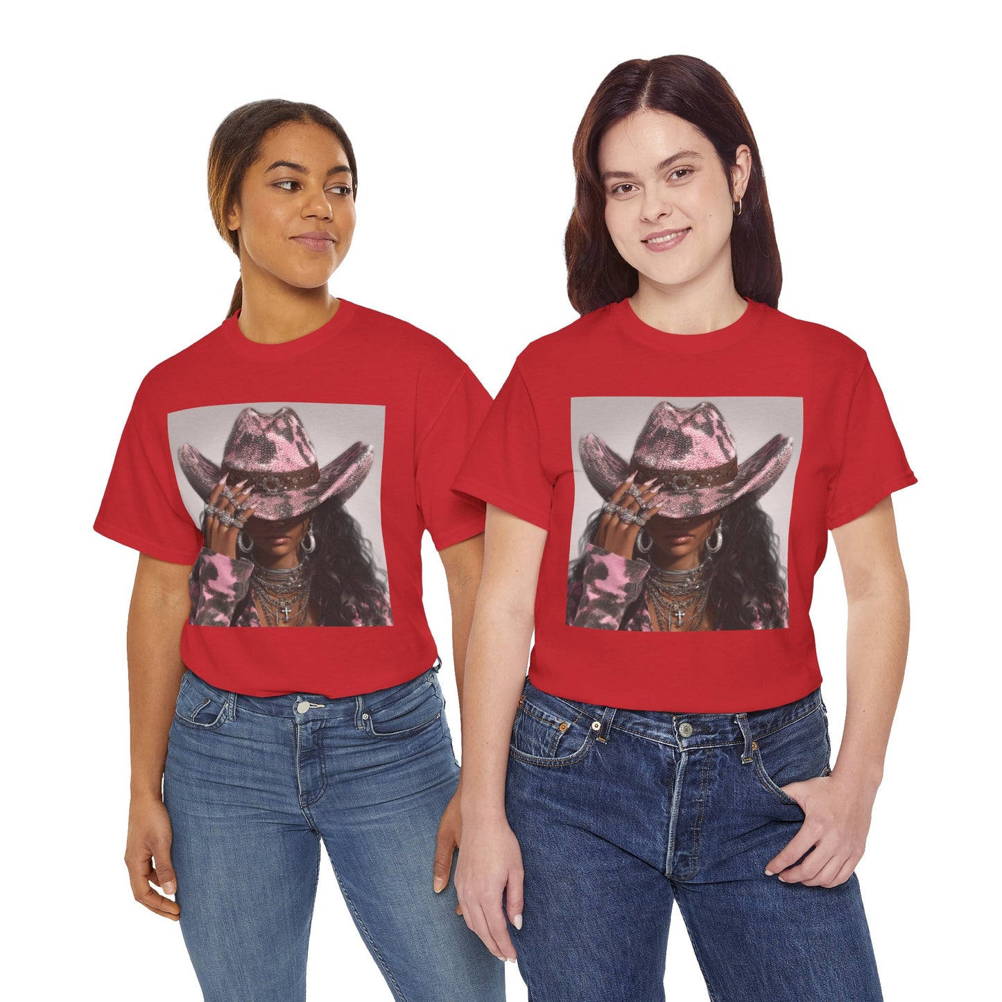 Casual Trendy Cowgirl Vintage Graphic Tee - Women