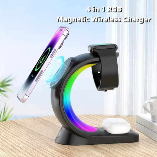 4 In 1 Magnetic Wireless Charger Stand