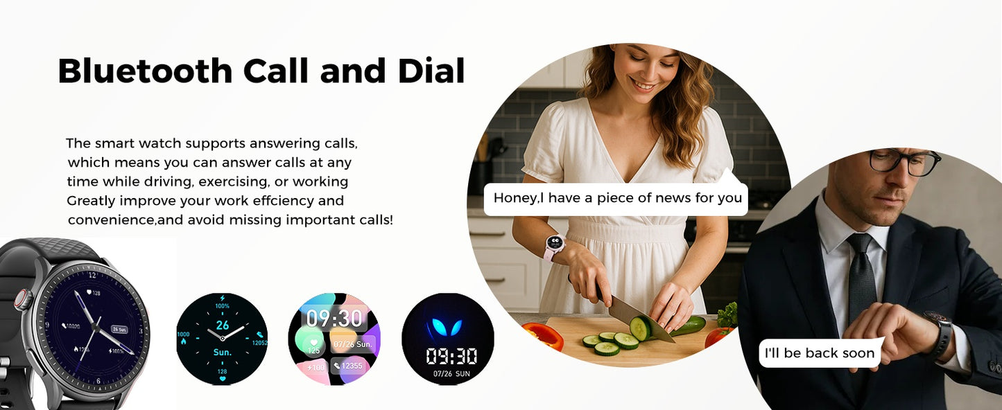 2025 New 1.43-inch Disc Smart Watch Fitness Tracker