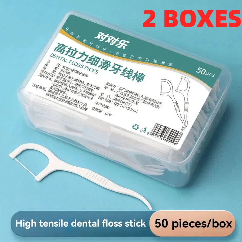 Portable Disposable Dental Floss Stick