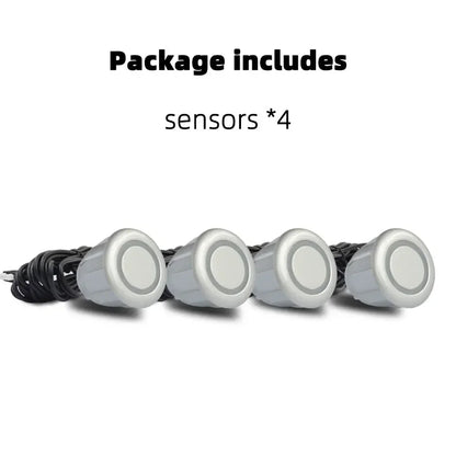 Hippcron 4PCS 22mm Car Parking Sensors Backup Radar System Black Red Blue Gold Grey Silver Champagne Gold White Color Sensor
