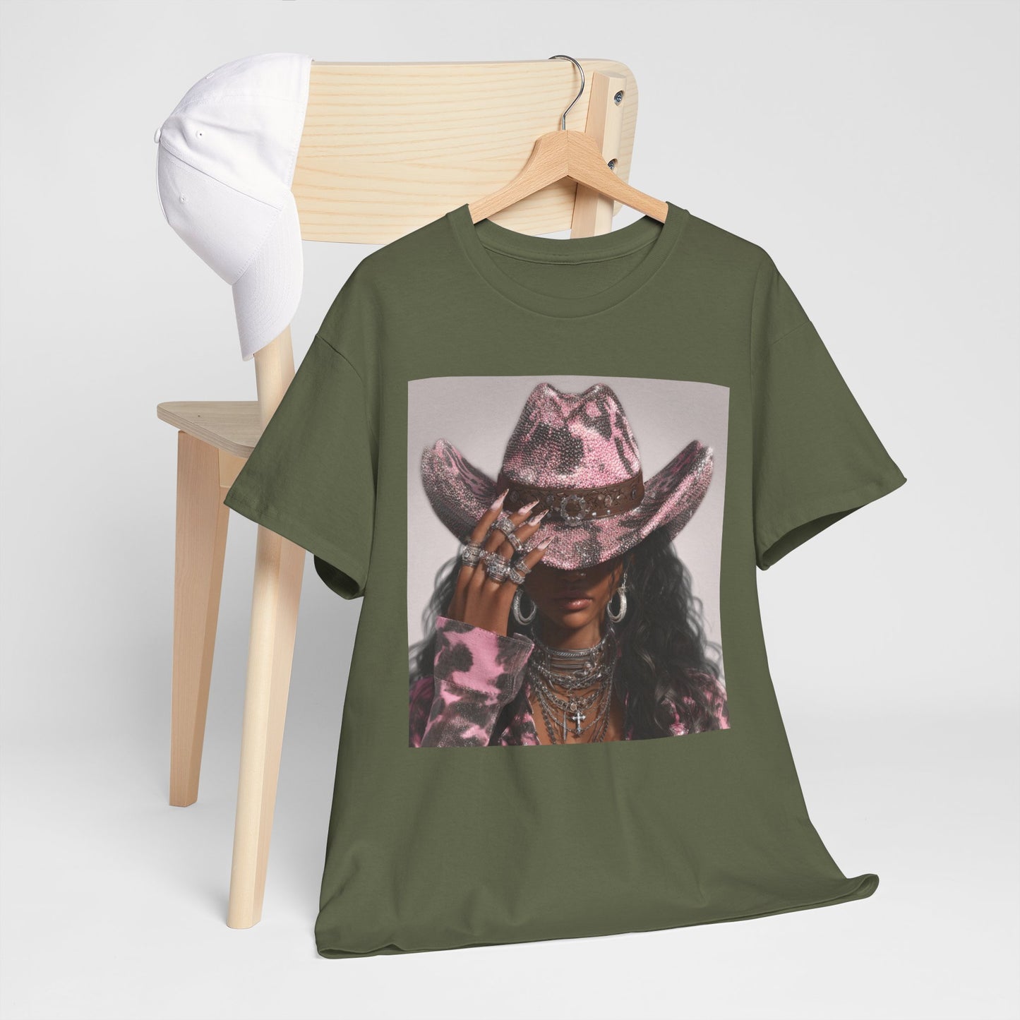 Casual Trendy Cowgirl Vintage Graphic Tee - Women