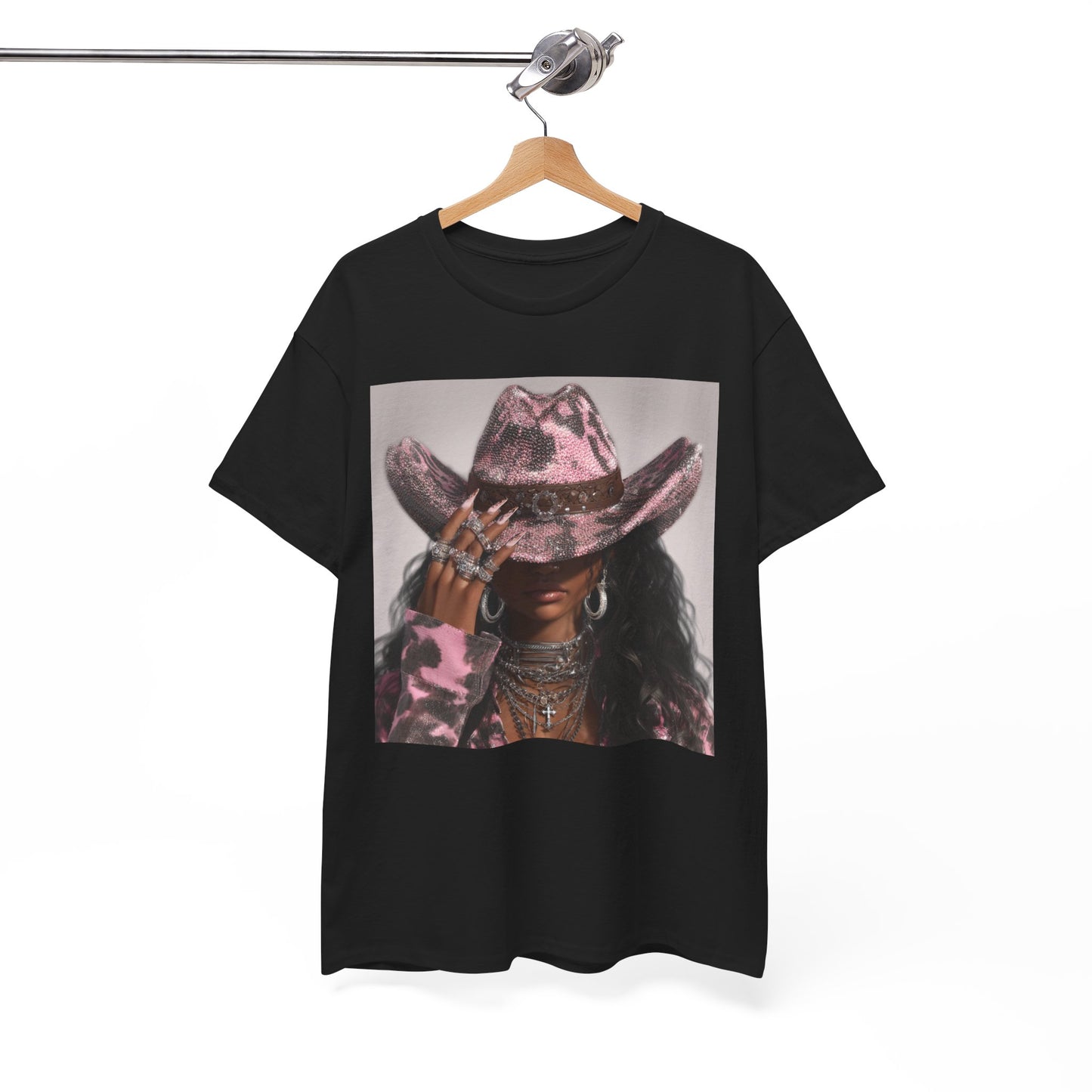 Casual Trendy Cowgirl Vintage Graphic Tee - Women