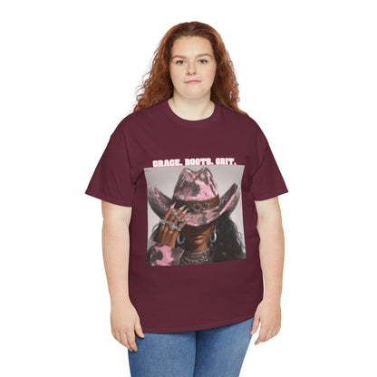 “Grace, Boots, Grit” Western Graphic Tee - Women