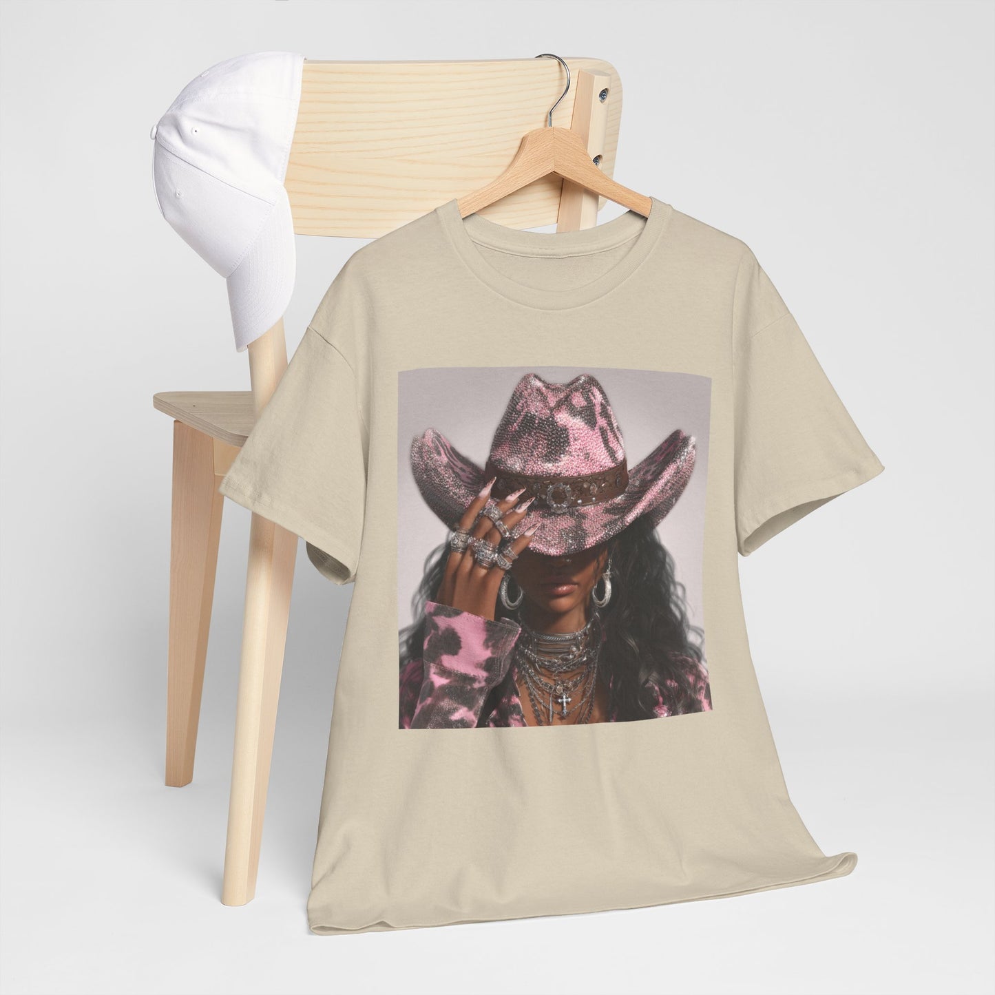 Casual Trendy Cowgirl Vintage Graphic Tee - Women