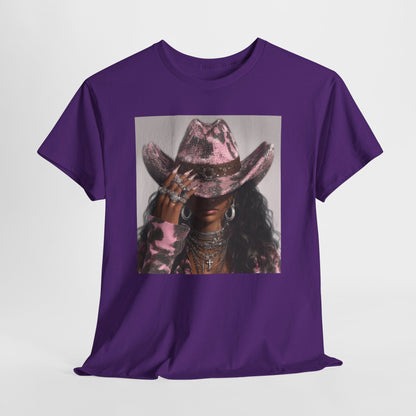 Casual Trendy Cowgirl Vintage Graphic Tee - Women
