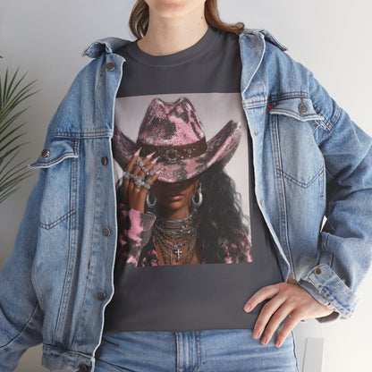 Casual Trendy Cowgirl Vintage Graphic Tee - Women