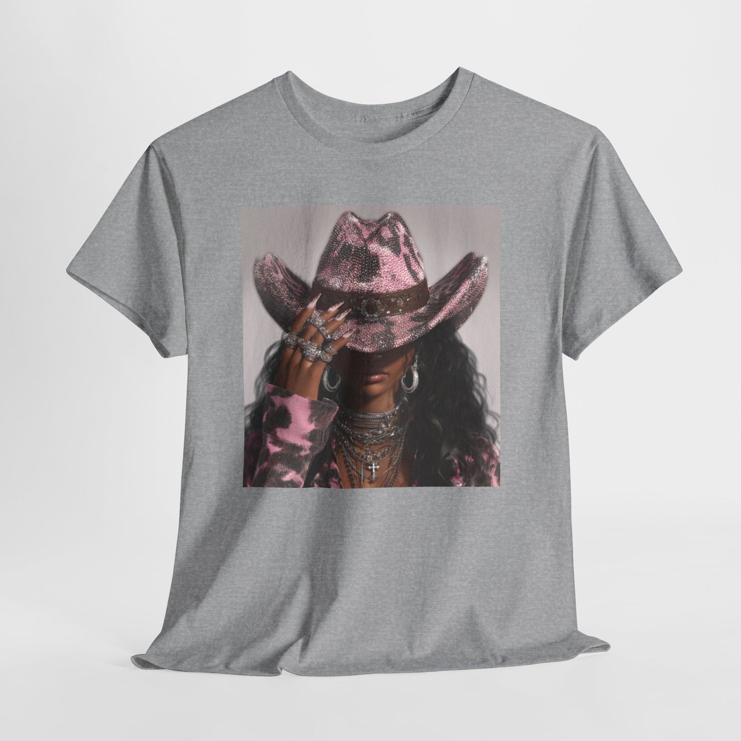 Casual Trendy Cowgirl Vintage Graphic Tee - Women