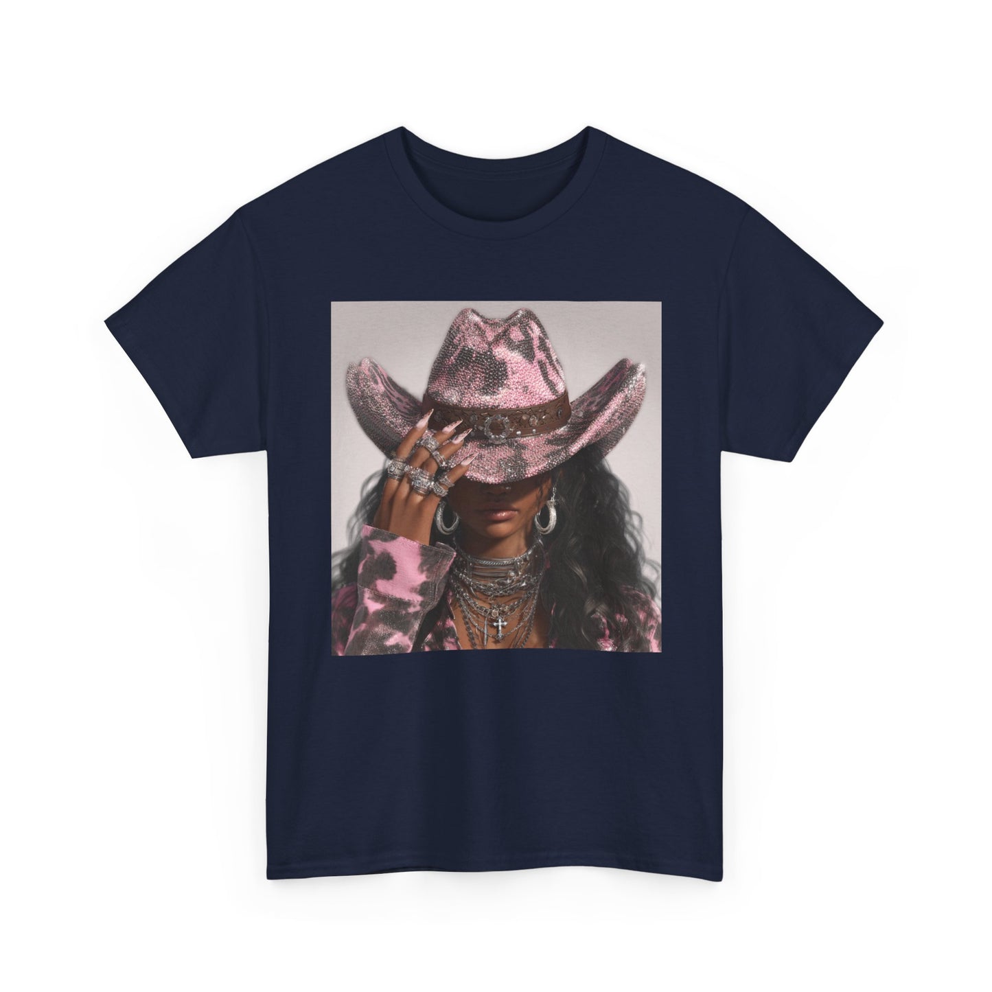 Casual Trendy Cowgirl Vintage Graphic Tee - Women