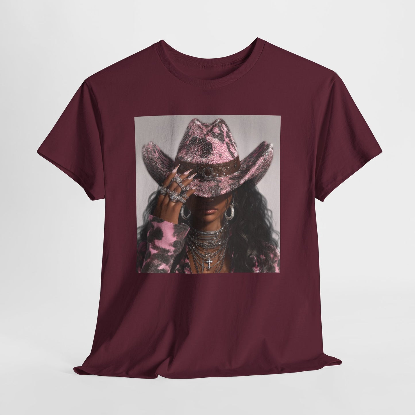 Casual Trendy Cowgirl Vintage Graphic Tee - Women