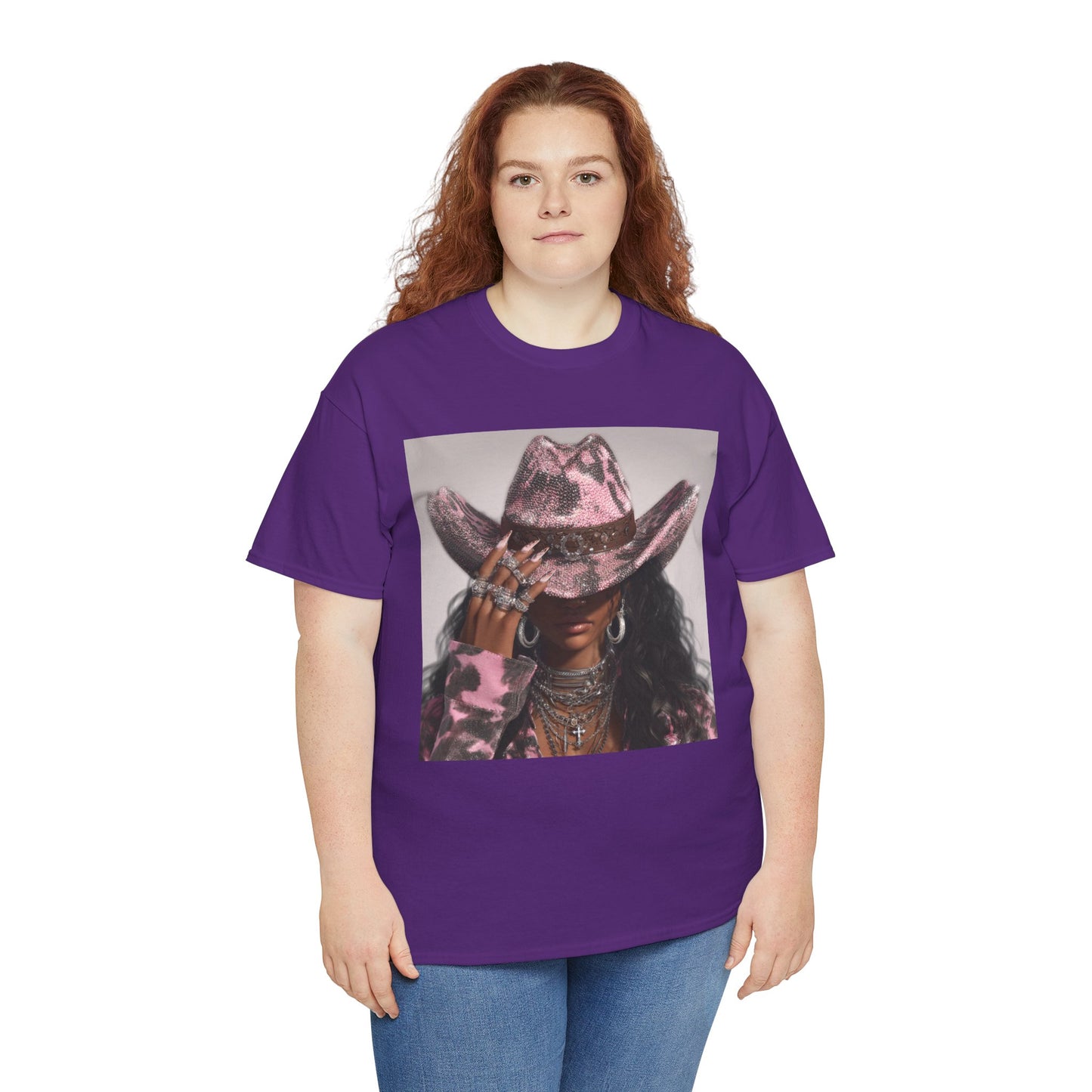 Casual Trendy Cowgirl Vintage Graphic Tee - Women