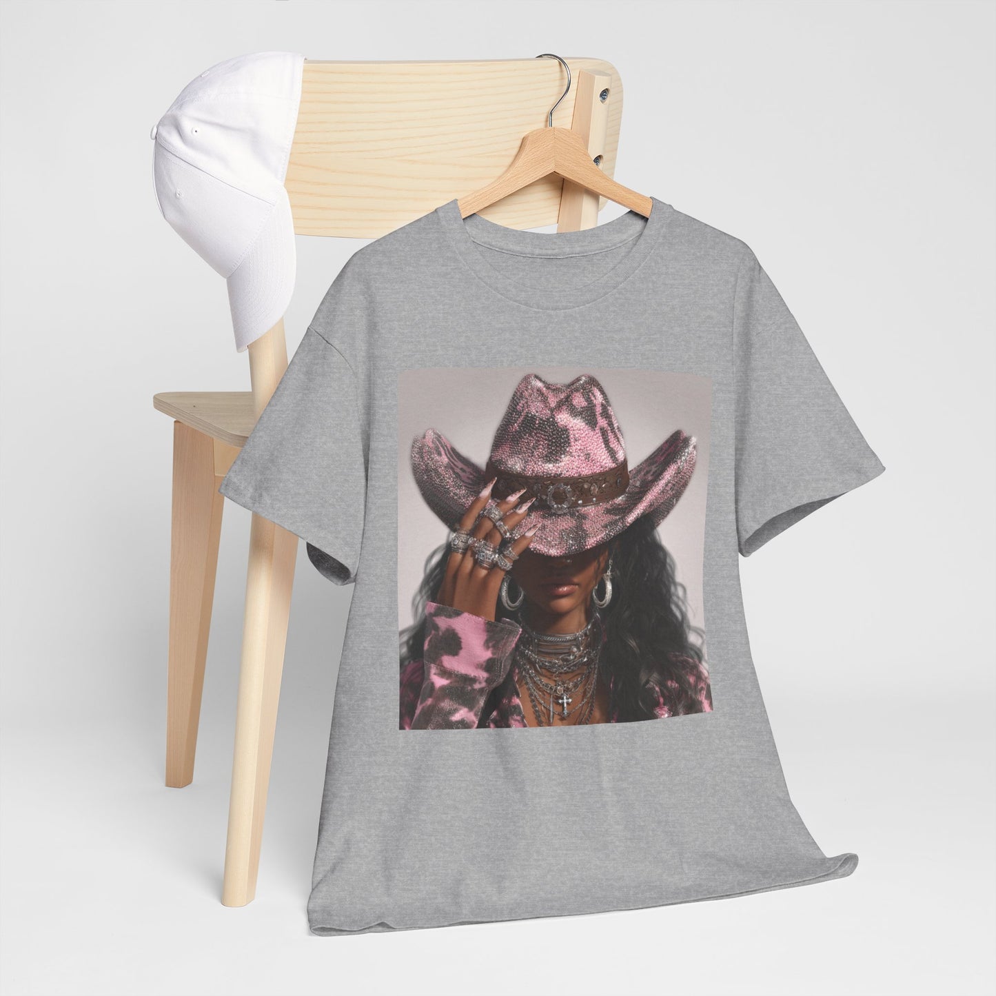 Casual Trendy Cowgirl Vintage Graphic Tee - Women