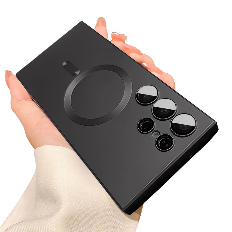 Frosted Magnetic Phone Case with Lens Protector