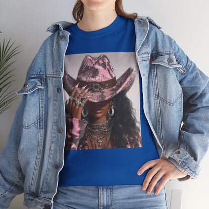 Casual Trendy Cowgirl Vintage Graphic Tee - Women