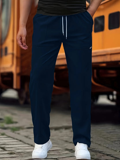 Casual Straight Leg Drawstring Pant