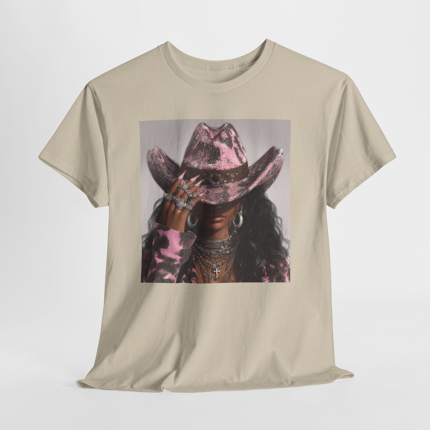 Casual Trendy Cowgirl Vintage Graphic Tee - Women