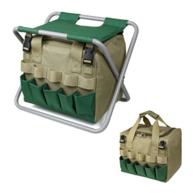 Foladable Gardening Stool With Tote Chair