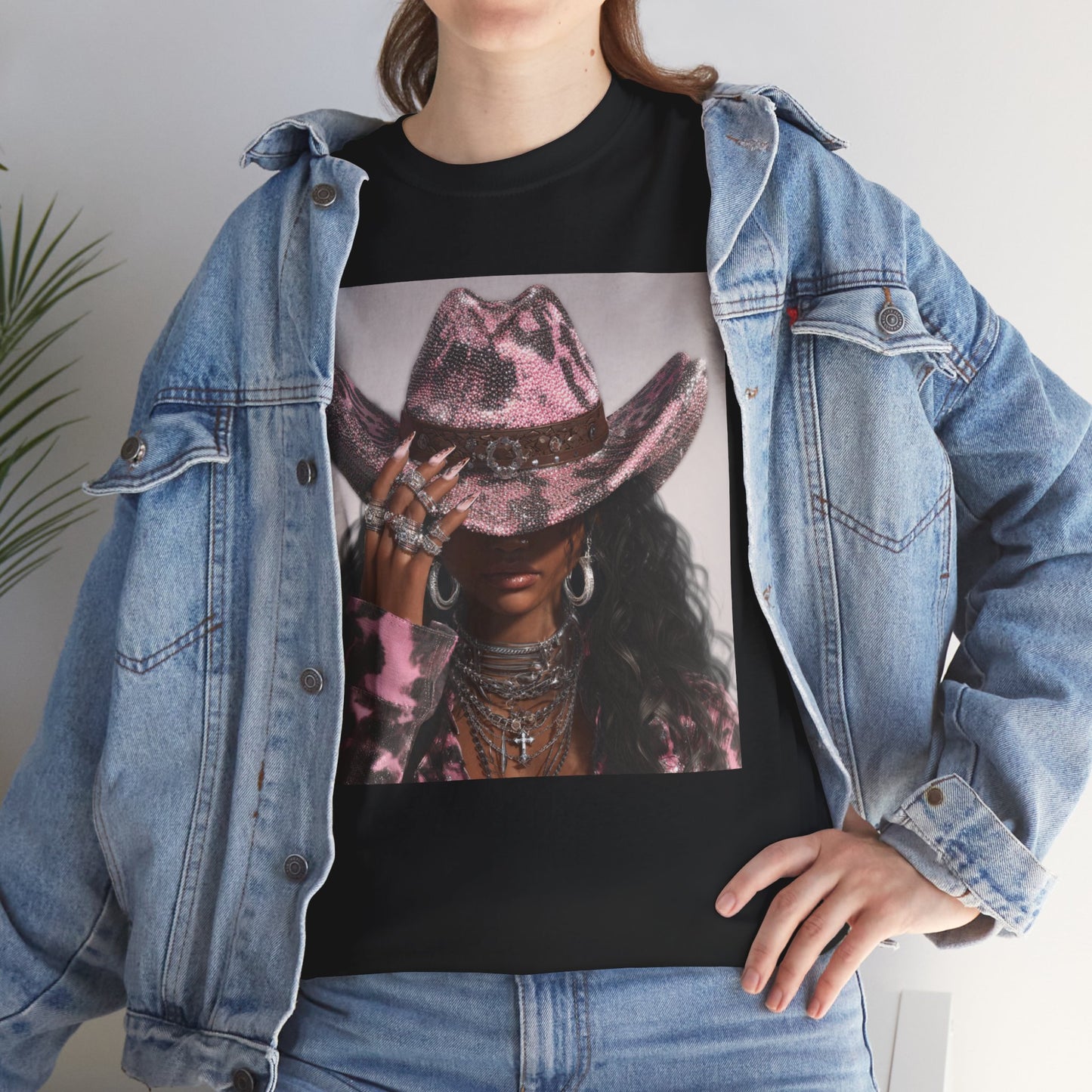 Casual Trendy Cowgirl Vintage Graphic Tee - Women