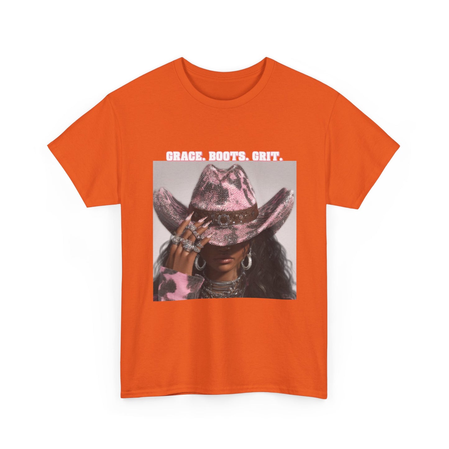 “Grace, Boots, Grit” Western Graphic Tee - Women