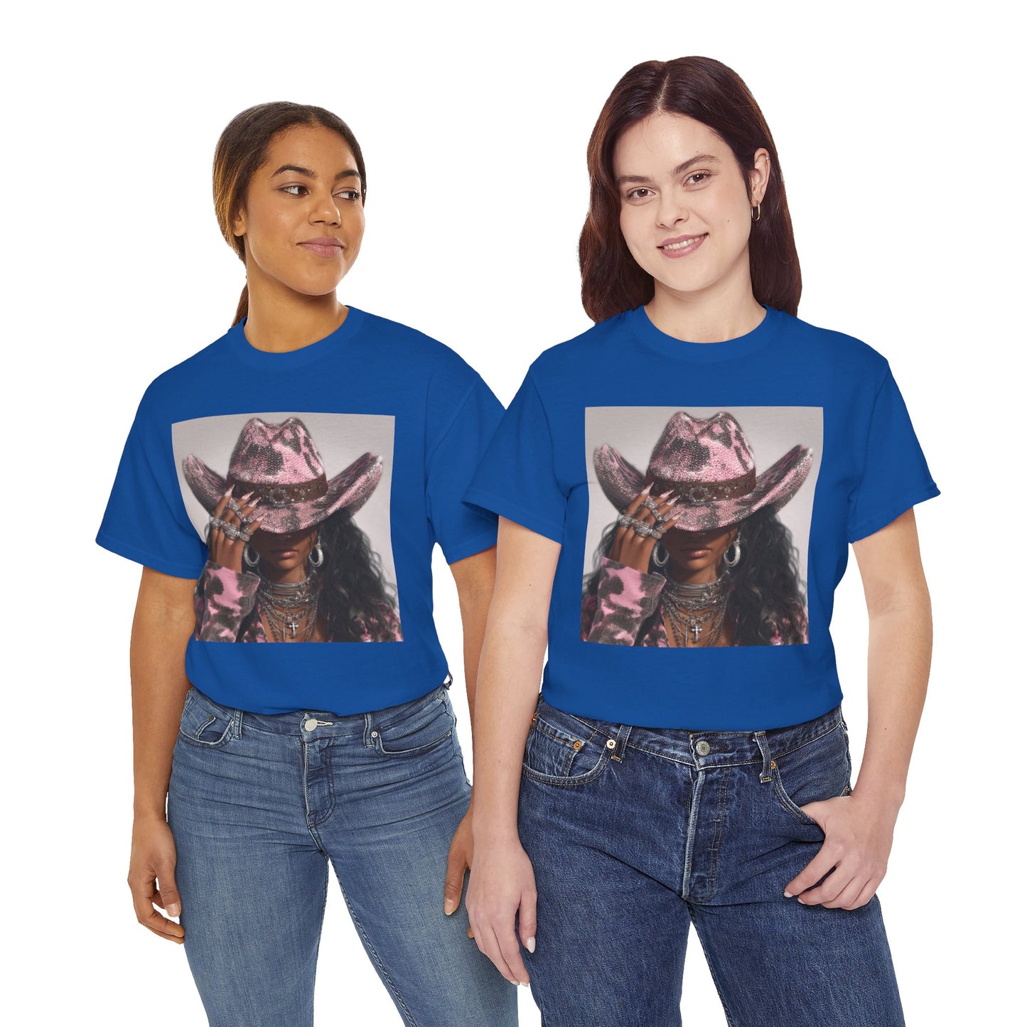 Casual Trendy Cowgirl Vintage Graphic Tee - Women