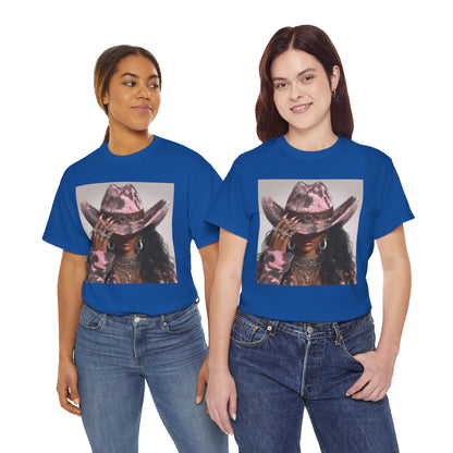 Casual Trendy Cowgirl Vintage Graphic Tee - Women
