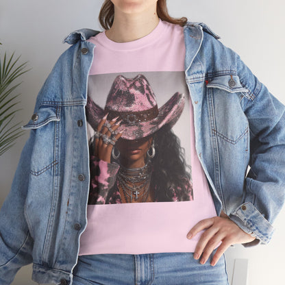 Casual Trendy Cowgirl Vintage Graphic Tee - Women