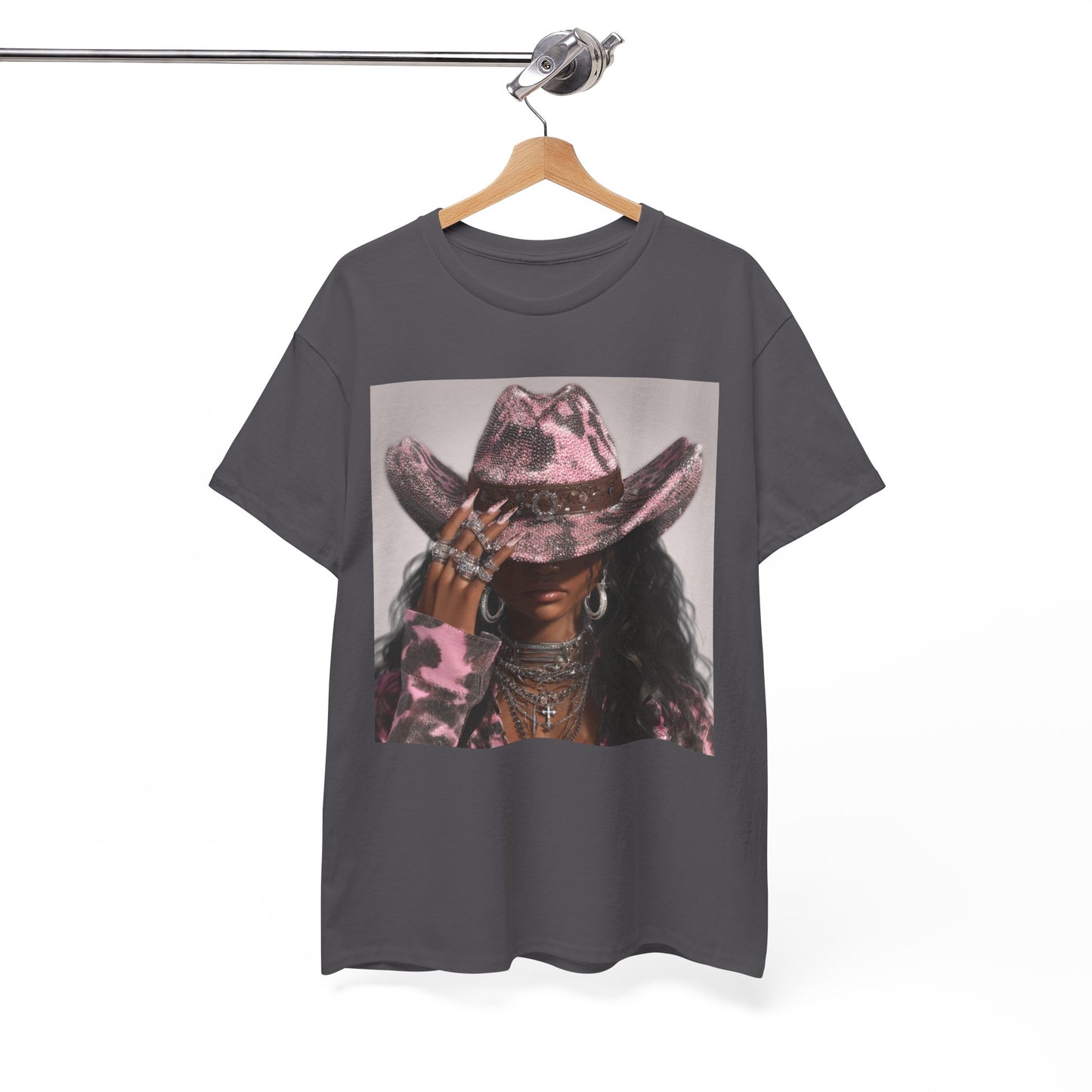 Casual Trendy Cowgirl Vintage Graphic Tee - Women