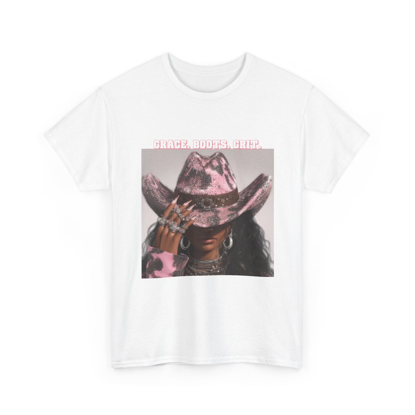 “Grace, Boots, Grit” Western Graphic Tee - Women