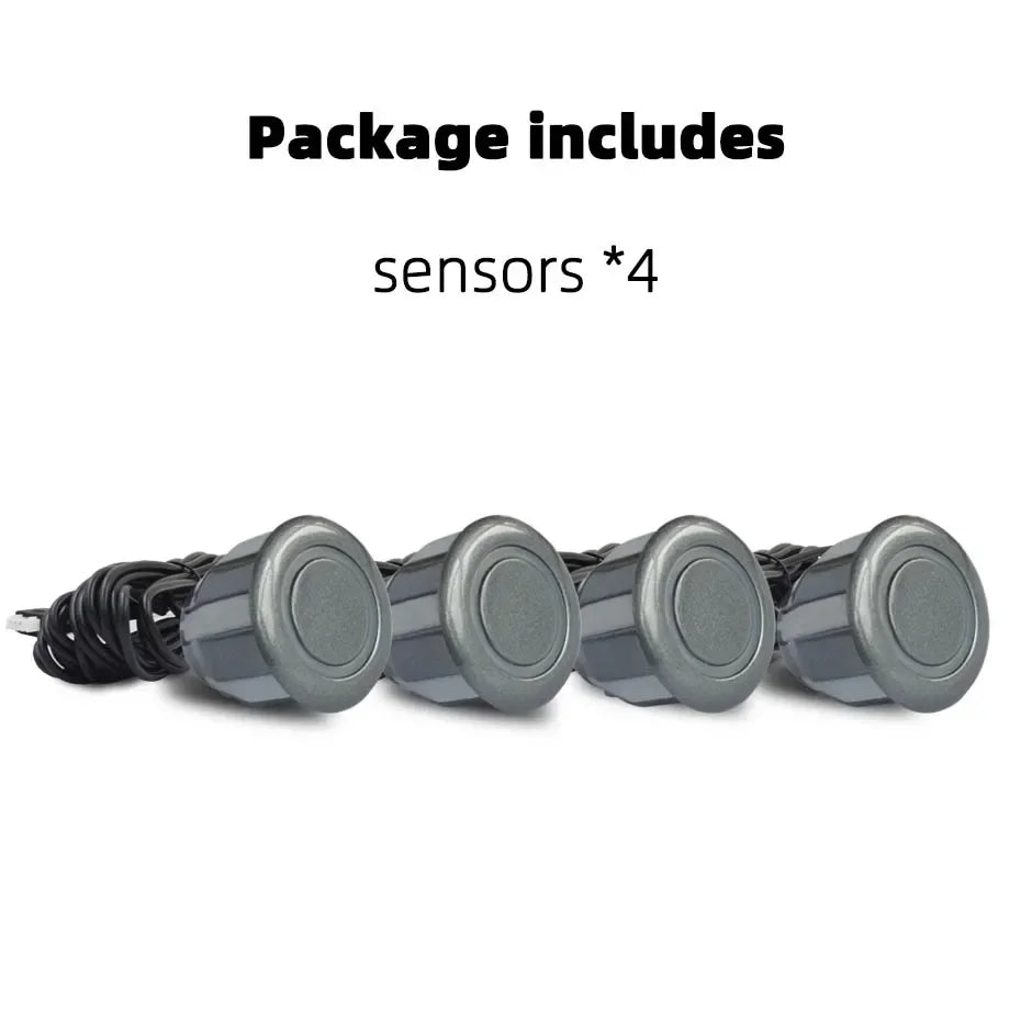 Hippcron 4PCS 22mm Car Parking Sensors Backup Radar System Black Red Blue Gold Grey Silver Champagne Gold White Color Sensor