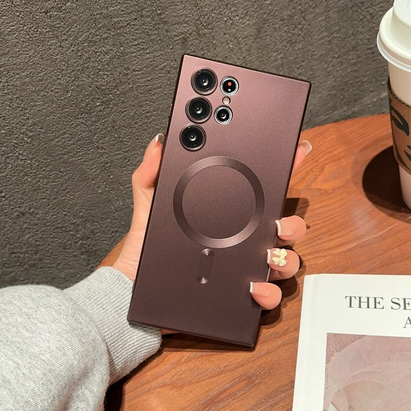 Frosted Magnetic Phone Case with Lens Protector