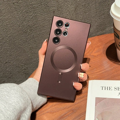 Frosted Magnetic Phone Case with Lens Protector