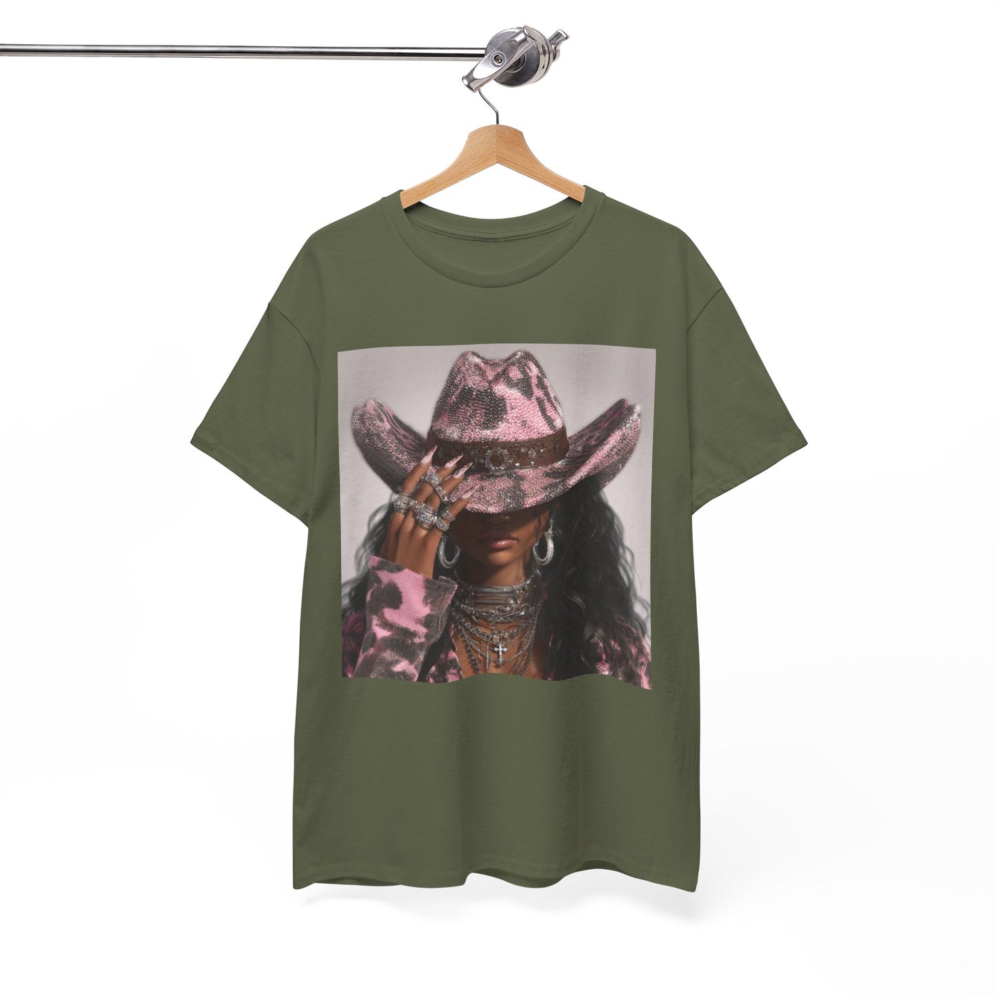 Casual Trendy Cowgirl Vintage Graphic Tee - Women