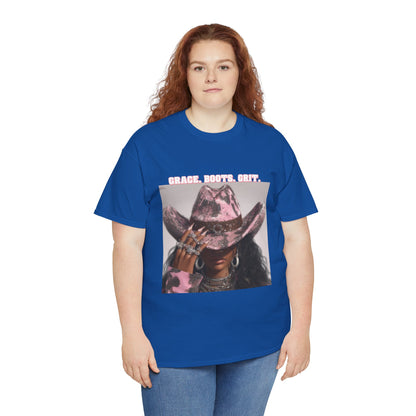 “Grace, Boots, Grit” Western Graphic Tee - Women