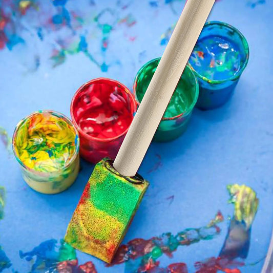 Wooden Handle Watercolor Sponge Brush