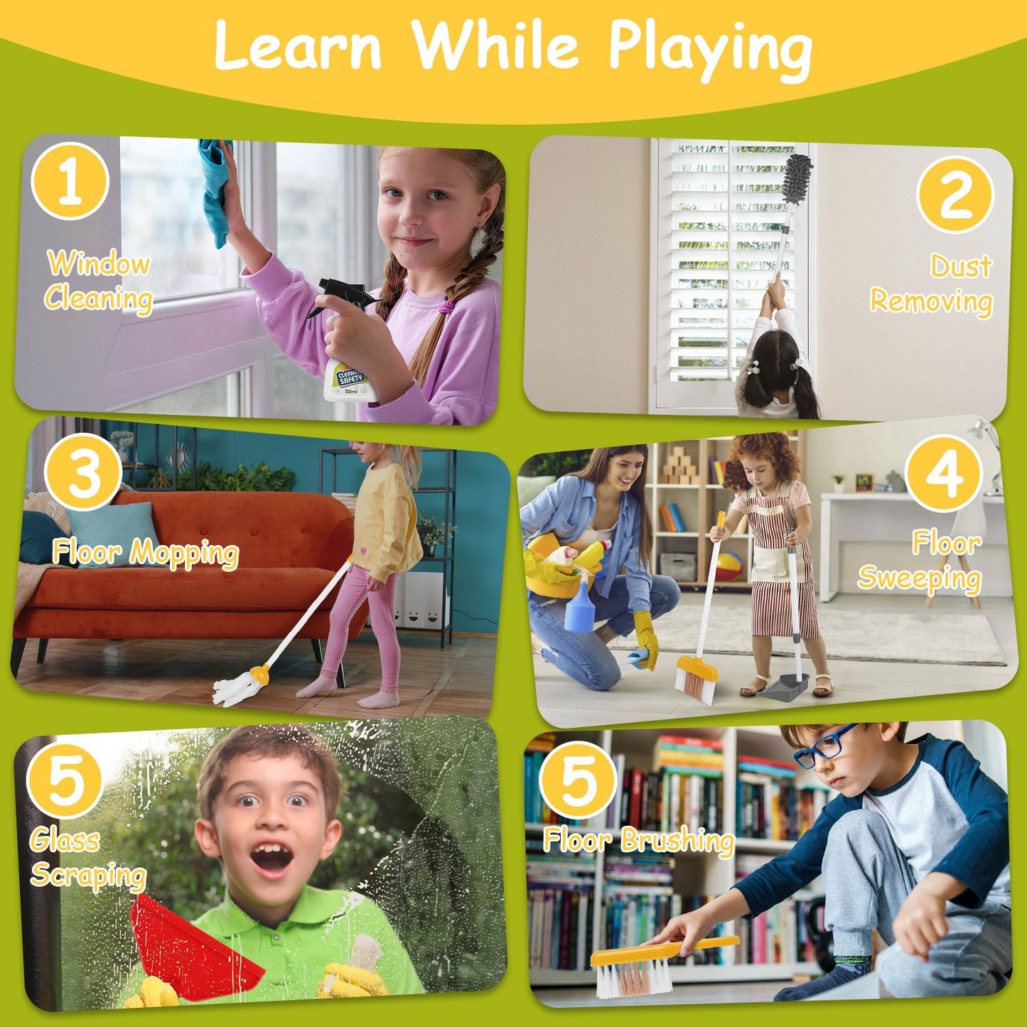 14 Piece Housekeeping Toy Set