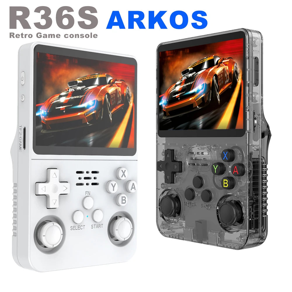 Original R36S Portable Retro Game Console with 3.5" HD Screen