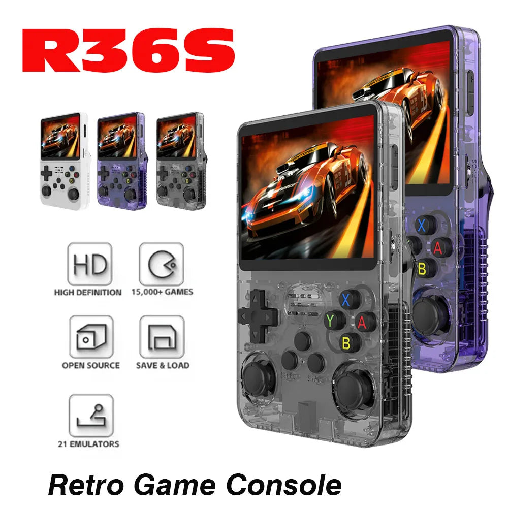 3.5-Inch R36S Handheld Retro Game Console