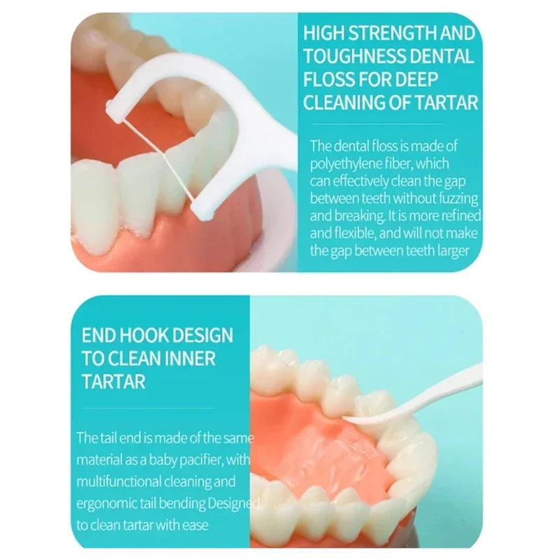 Portable Disposable Dental Floss Stick