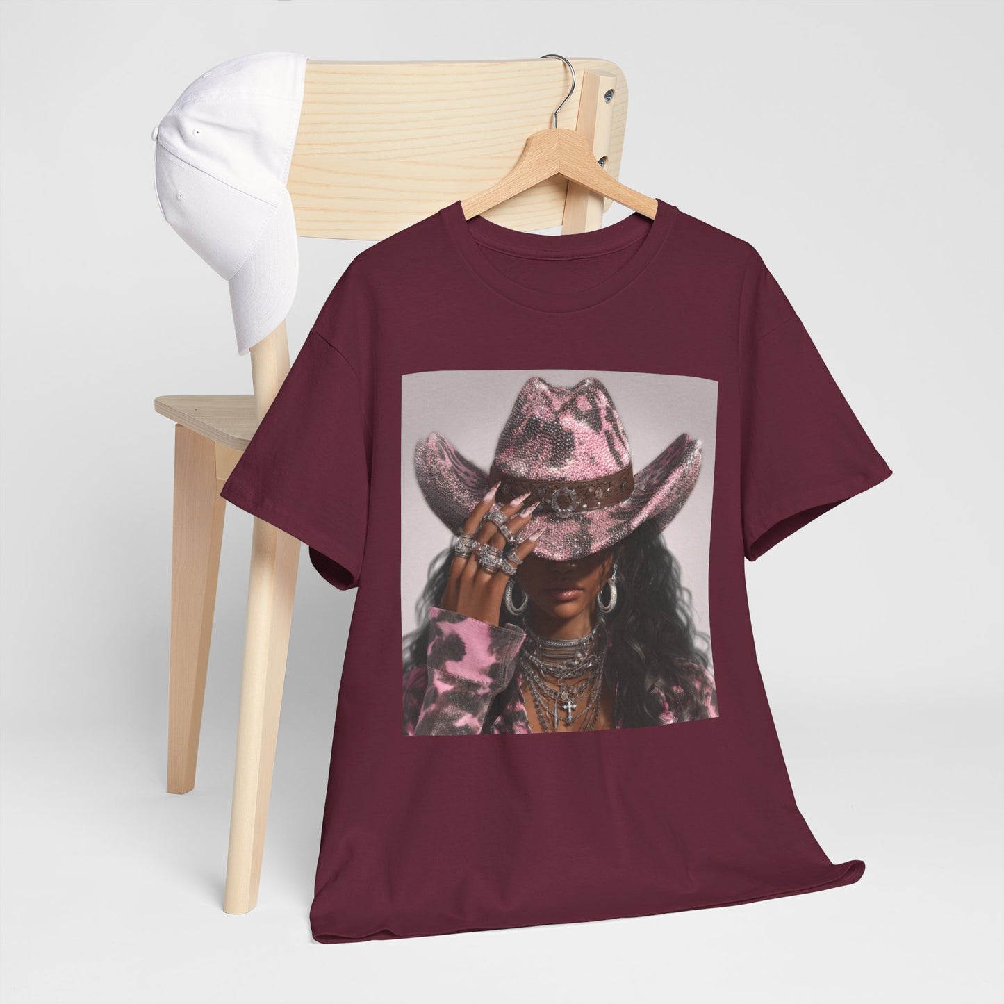 Casual Trendy Cowgirl Vintage Graphic Tee - Women