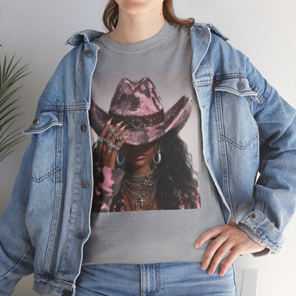 Casual Trendy Cowgirl Vintage Graphic Tee - Women