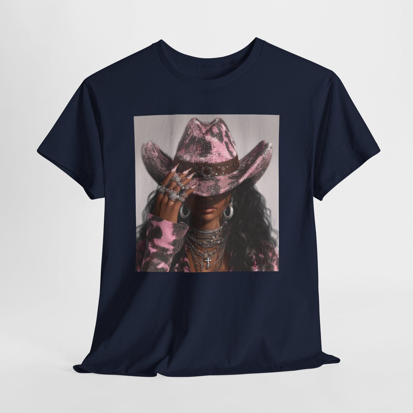 Casual Trendy Cowgirl Vintage Graphic Tee - Women