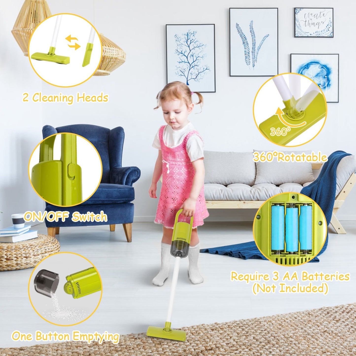 14 Piece Housekeeping Toy Set