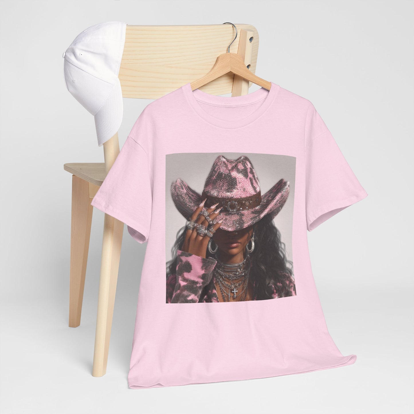 Casual Trendy Cowgirl Vintage Graphic Tee - Women