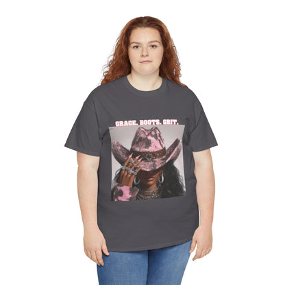 “Grace, Boots, Grit” Western Graphic Tee - Women