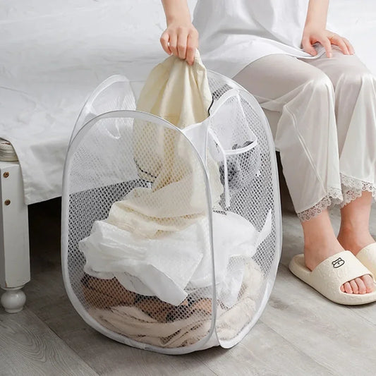 Ventilated Foldable Dirty Cloth Organzier Basket