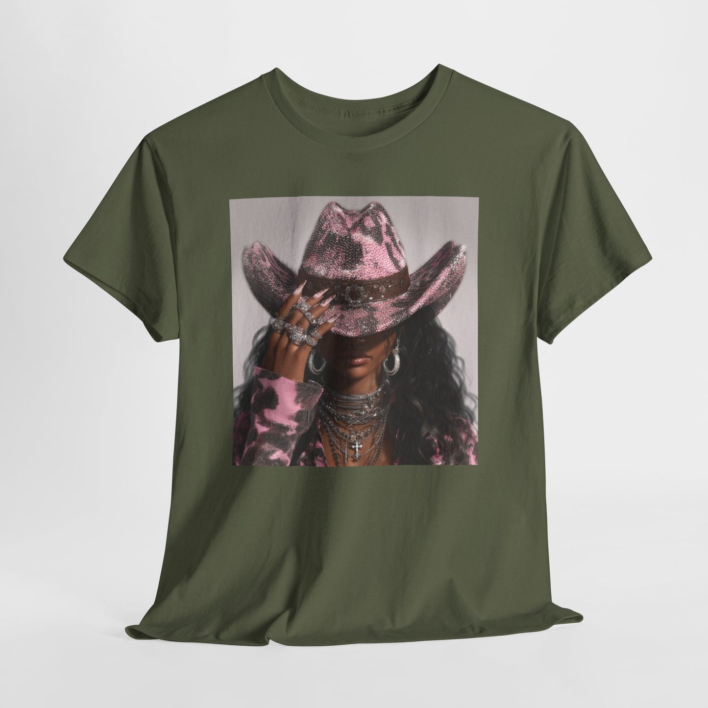 Casual Trendy Cowgirl Vintage Graphic Tee - Women