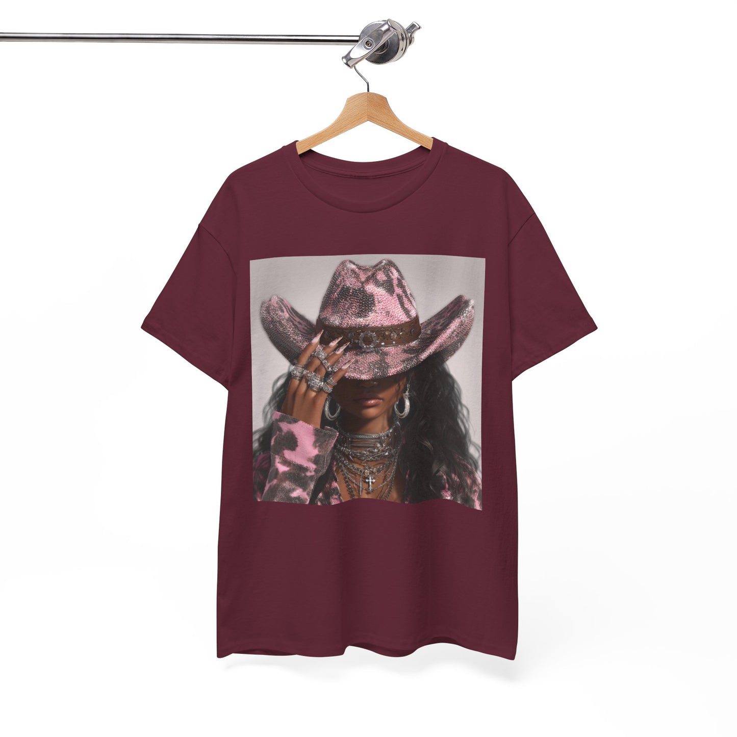 Casual Trendy Cowgirl Vintage Graphic Tee - Women