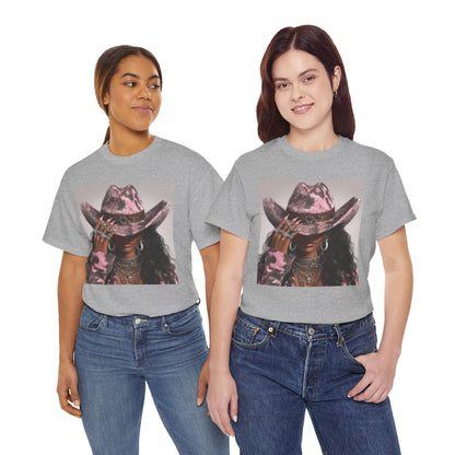 Casual Trendy Cowgirl Vintage Graphic Tee - Women