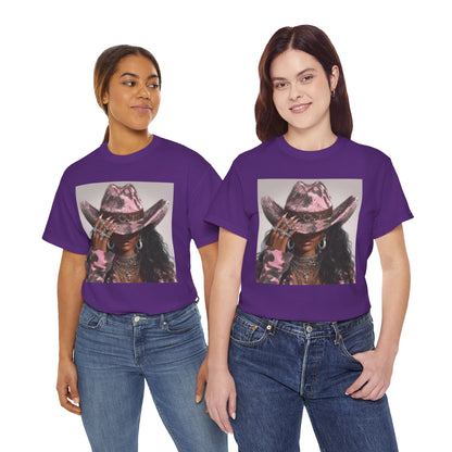 Casual Trendy Cowgirl Vintage Graphic Tee - Women
