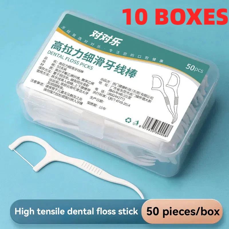 Portable Disposable Dental Floss Stick